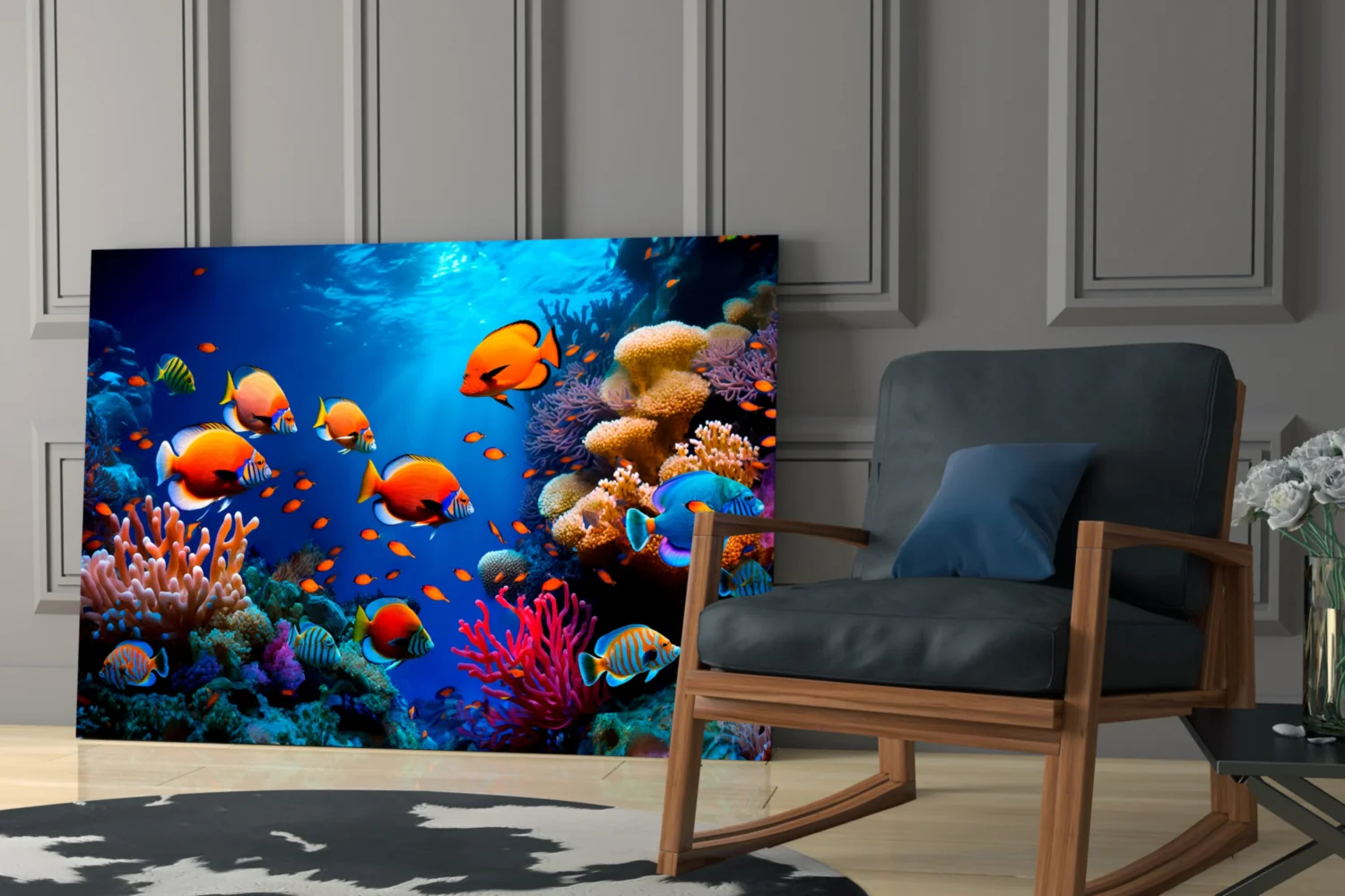 Ocean Life Glass Wall Art - Image 6