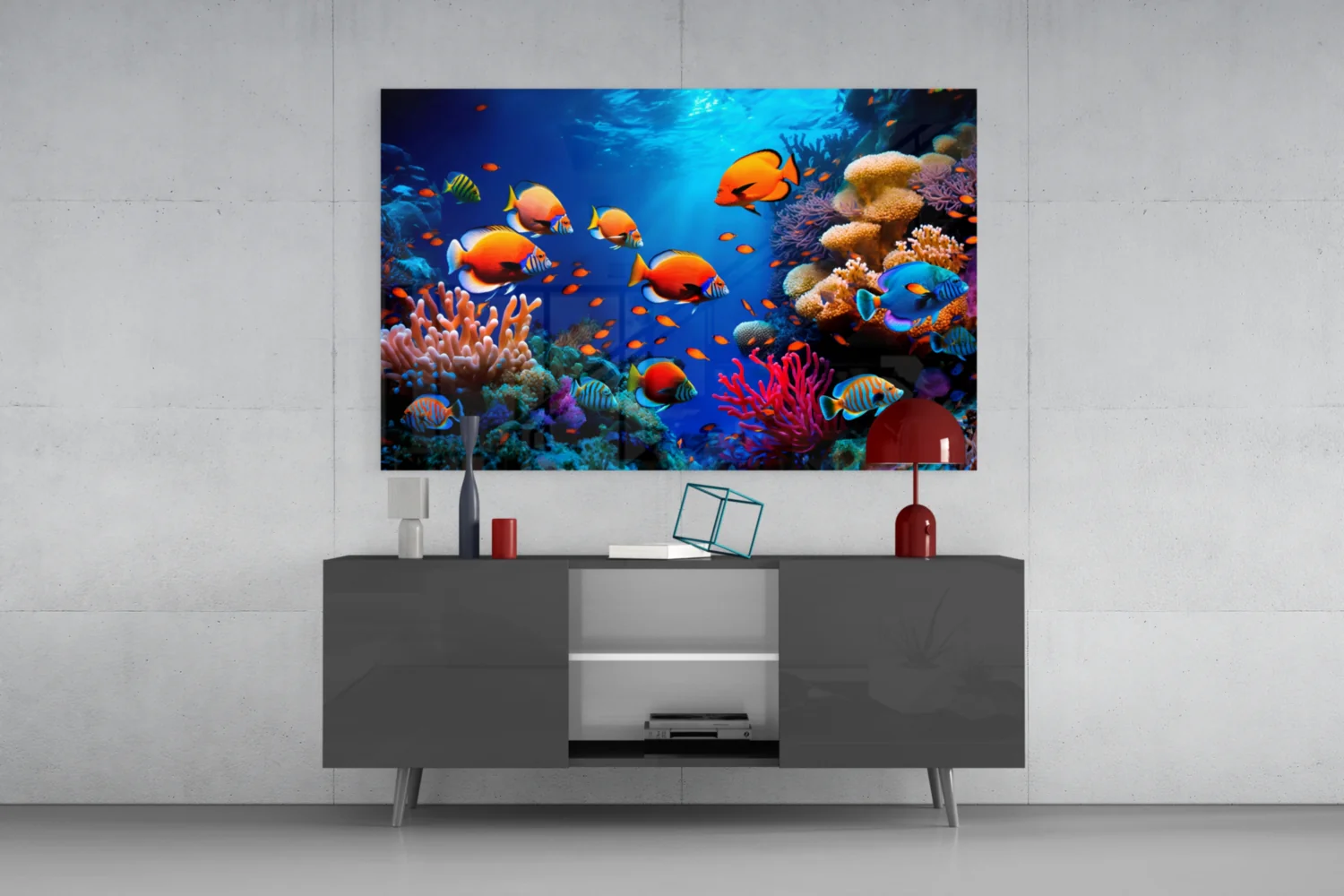 Ocean Life Glass Wall Art - Image 8