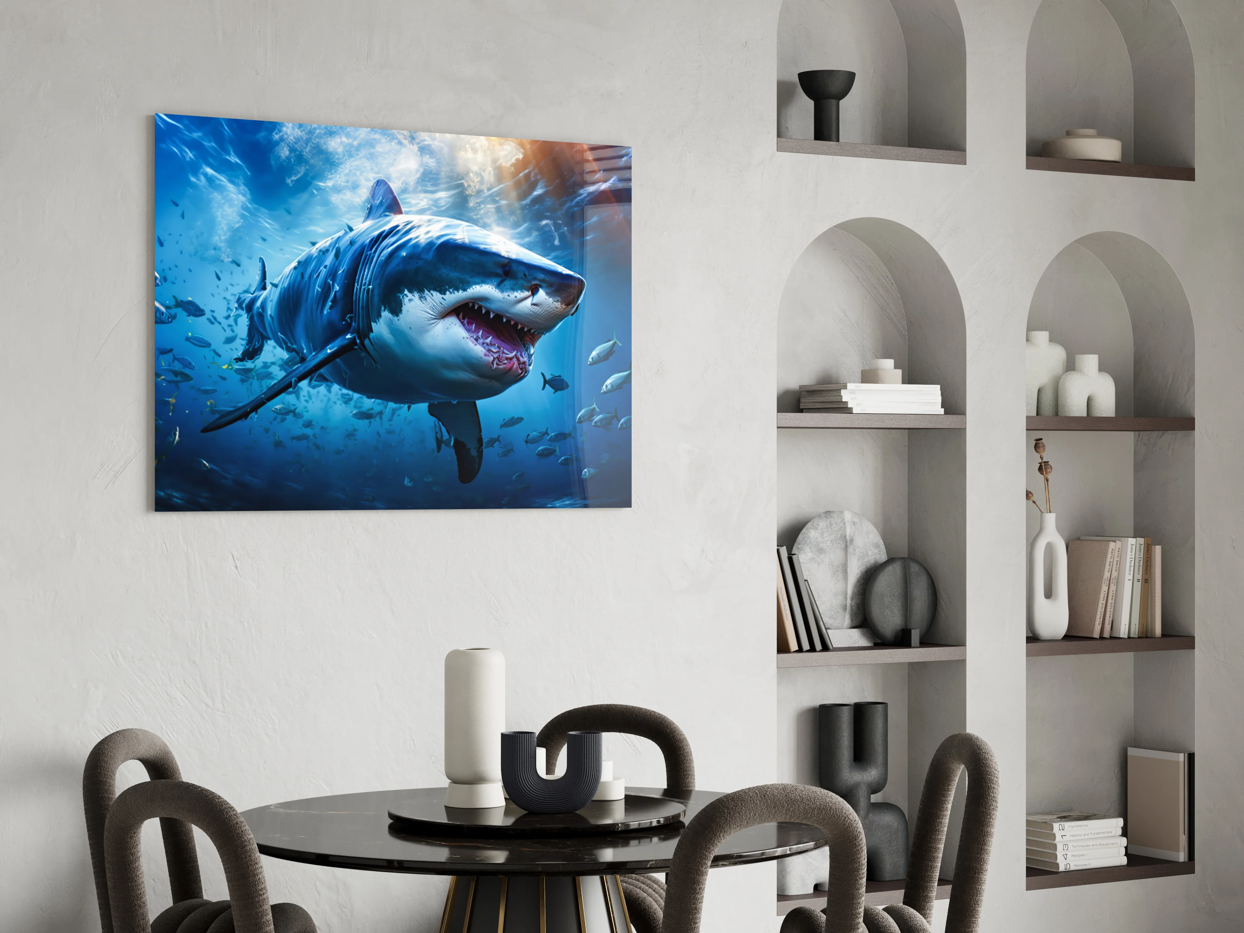 Shark Glass Wall Art - Image 5