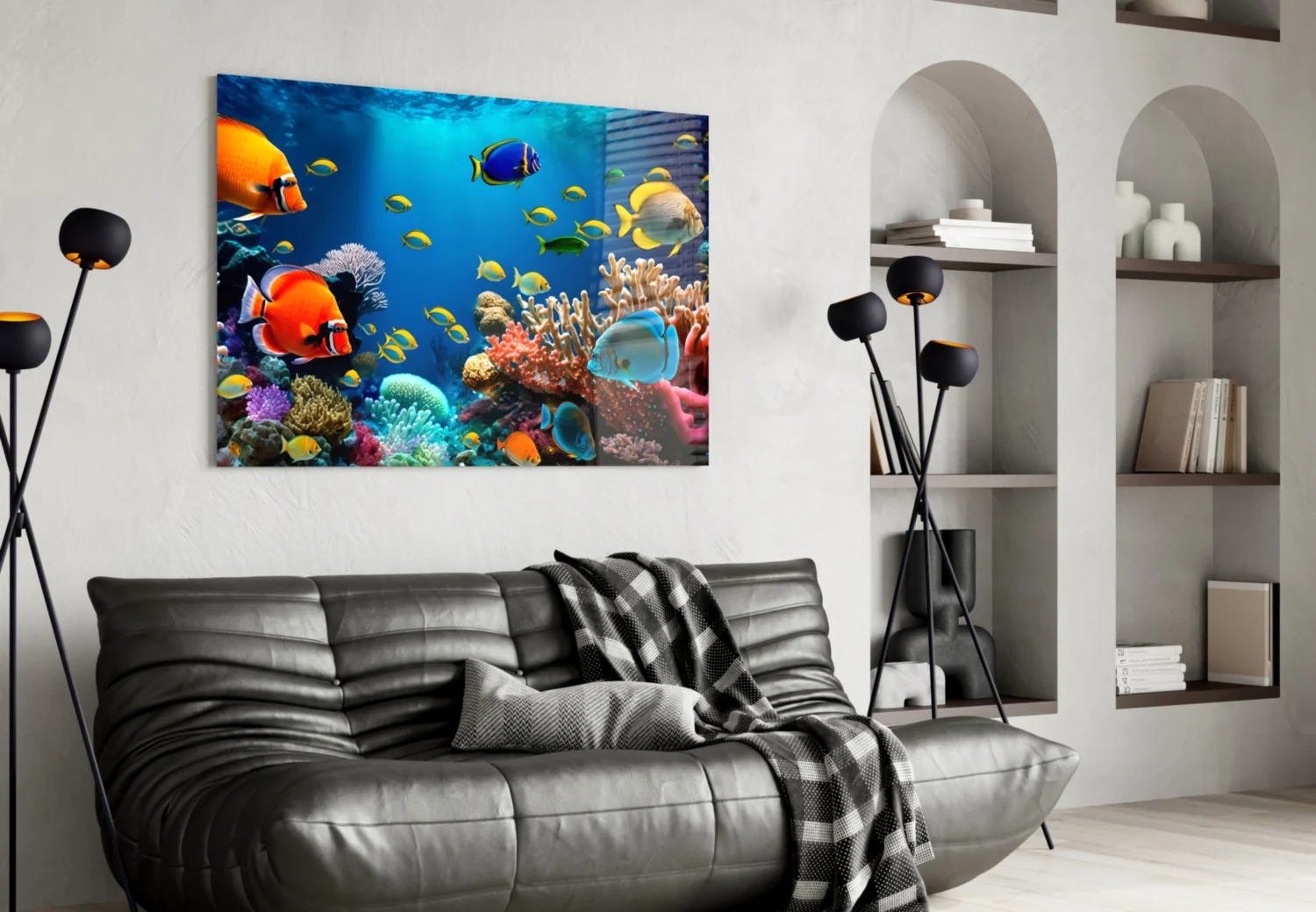 Ocean Life Glass Wall Art - Image 4