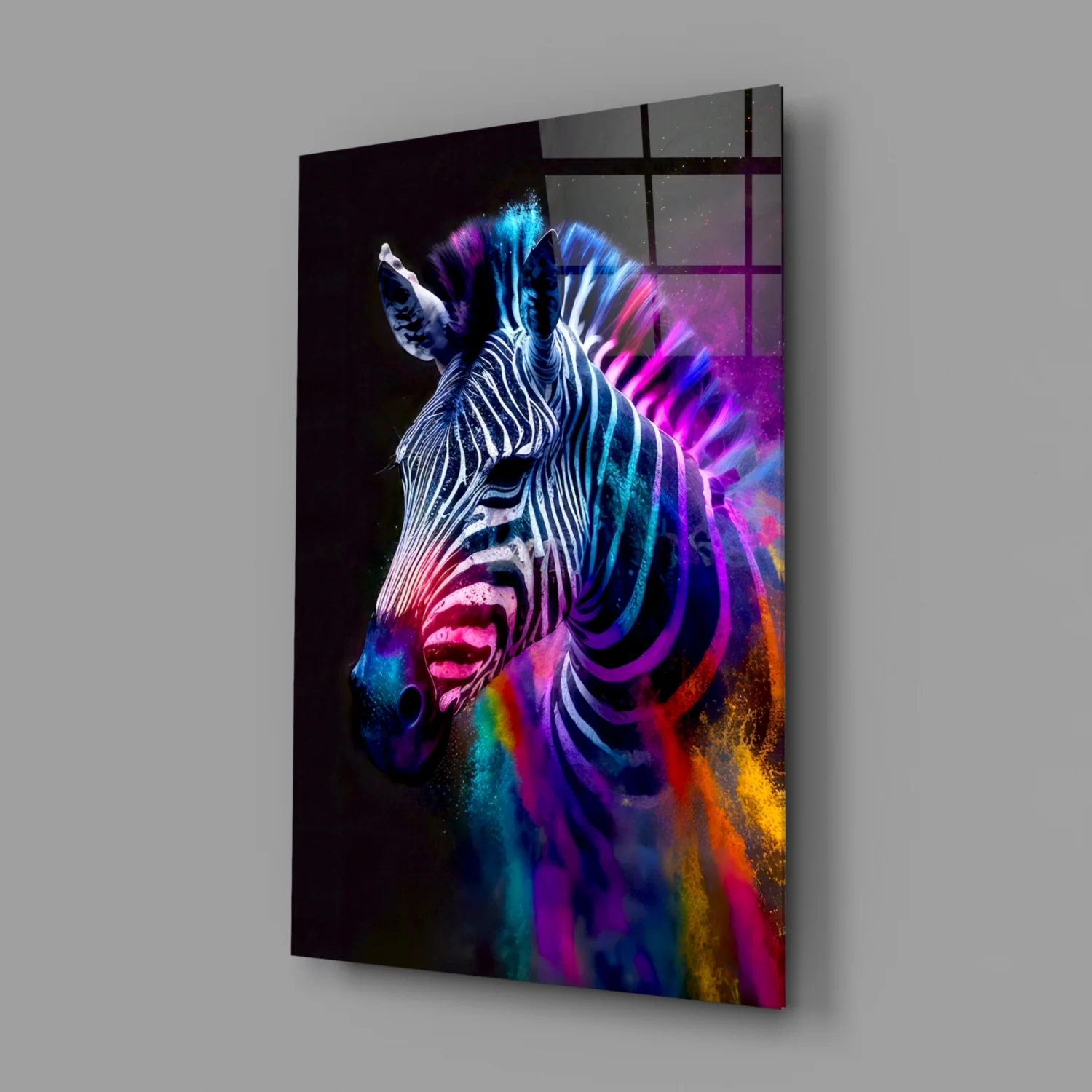 Zebra Glass Wall Art|| Designer's Collection - Image 3
